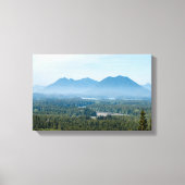 Misty Valley in Tofino - British Columbia, Canada Canvas Afdruk (Voorkant)