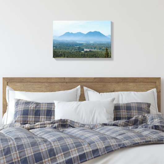 Misty Valley in Tofino - British Columbia, Canada Canvas Afdruk (Insitu (Slaapkamer))