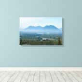 Misty Valley in Tofino - British Columbia, Canada Canvas Afdruk (Insitu (Houten vloer))