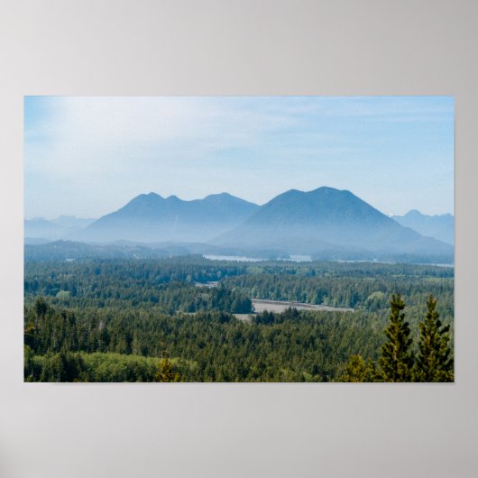 Misty Valley in Tofino - British Columbia, Canada Poster (Voorkant)