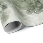 Misty Watercolor Forest Wrapping Paper Cadeaupapier (Rol Hoek)
