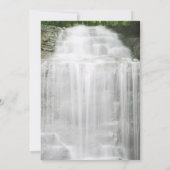 Misty Waterfall Natuur Wedding Kaart (Achterkant)