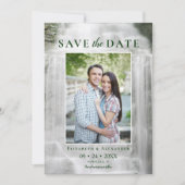 Misty Waterfall Wedding Foto Save the Date (Voorkant)