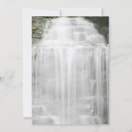 Misty Waterfall Wedding Foto Save the Date (Achterkant)