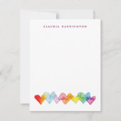 Misty Waterverf Gepersonaliseerd Notitiekaartje (Voorkant)