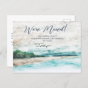 Misty Waterverf Landschap We hebben ons verplaatst Briefkaart