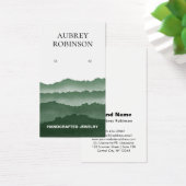 Misty Waterverf Mountains Groene Display Kaart (Bureau)