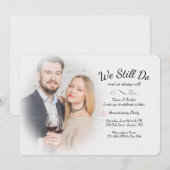 Misty We Still Do Foto Verjaardagsuitnodiging Kaart (Voorkant / Achterkant)