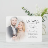 Misty We Still Do Foto Verjaardagsuitnodiging Kaart (Staand voorkant)