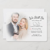 Misty We Still Do Foto Verjaardagsuitnodiging Kaart (Voorkant)