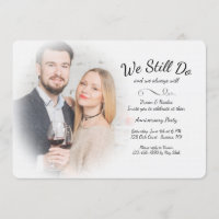 Misty We Still Do Foto Verjaardagsuitnodiging