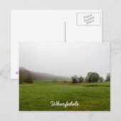 Misty Wharfedale Scenery Briefkaart (Voorkant / Achterkant)