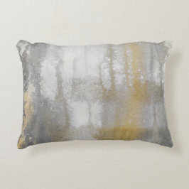 Misty Wilds Abstracte Waterverf Print Accent Kussen