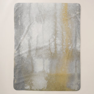 Misty Wilds Abstracte Waterverf Print Sherpa Deken