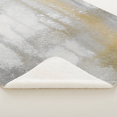 Misty Wilds Abstracte Waterverf Print Sherpa Deken (3/4)