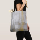 Misty Wilds Abstracte Waterverf Print Tote Bag (Dichtbij)