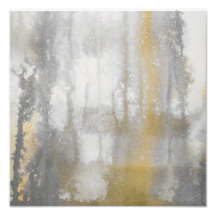 Misty Wilds Waterverf Abstracte Print