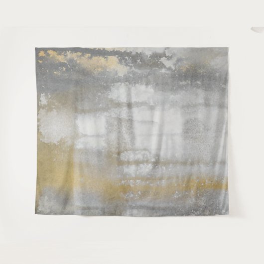 Misty Wilds Waterverf Abstracte Print Wandkleed (Voorkant (horizontaal))