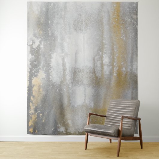 Misty Wilds Waterverf Abstracte Print Wandkleed (In situ)