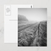 Misty Wiltshire Field briefkaart (Voorkant / Achterkant)