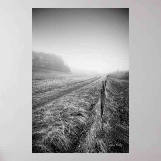 Misty Wiltshire Field print (Voorkant)
