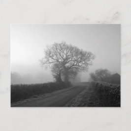 Misty Winter Morning: Cheshire, Engeland Briefkaart