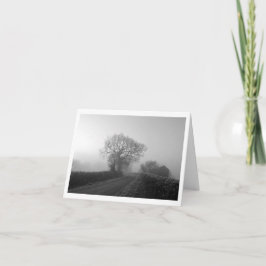 Misty Winter Morning: Cheshire, Engeland Kaart