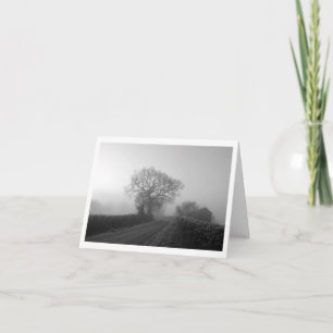 Misty Winter Morning: Cheshire, Engeland Kaart