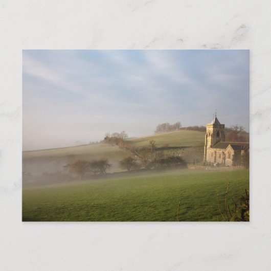 Misty winterochtend Crosthwaite Lake District Briefkaart (Voorkant)