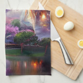 Misty Wisteria House in the Hill Theedoek (Quarter Fold)