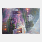 Misty Wisteria House in the Hill Theedoek (Horizontaal)