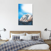 Misty wolken over de bergen canvas afdruk (Insitu (Slaapkamer))