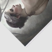 Misty Woodland Corset Girl Decoupage Tissuepapier (Detail)