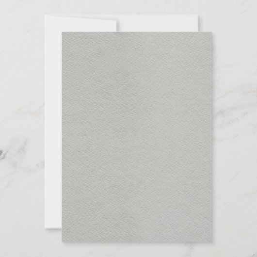 Misty Woodland Forest Rustic Wedding Invitation Kaart (Achterkant)