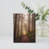 Misty Woodland Path Briefkaart (Staand voorkant)