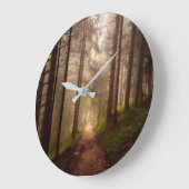 Misty Woodland Path Grote Klok (Hoek)