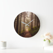 Misty Woodland Path Grote Klok (Huis)