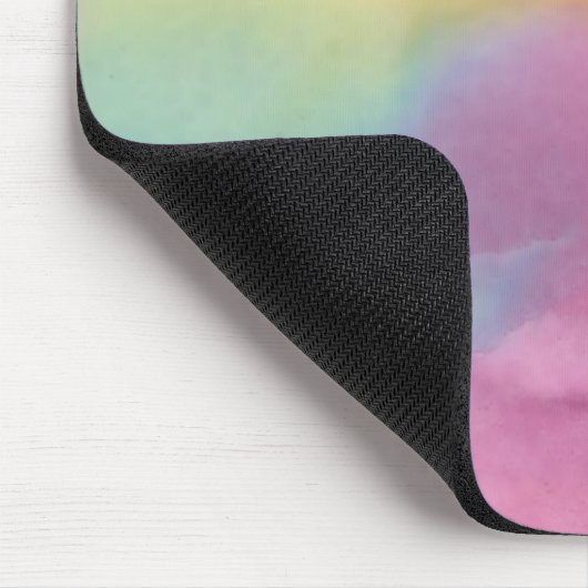 Misty Yellow, Green, Pink Mousepad Muismat (Hoek)