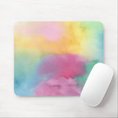 Misty Yellow, Green, Pink Mousepad Muismat (Met muis)