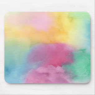 Misty Yellow, Green, Pink Mousepad Muismat