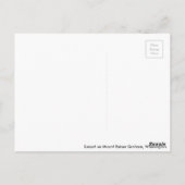 Misty zonsondergang boven Mount Rainier Briefkaart (Achterkant)