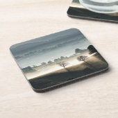 Misty Zwitserland Landschap Bier Onderzetter (Linkerzijde)