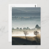 Misty Zwitserland Landschap Briefkaart (Voorkant / Achterkant)