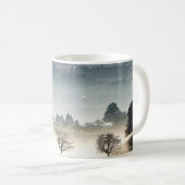 Misty Zwitserland Landschap Koffiemok (Voorkant rechts)