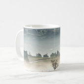 Misty Zwitserland Landschap Koffiemok (Voorkant links)