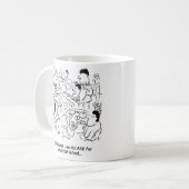 Misverstand over ontbijt in bed koffiemok (Voorkant links)