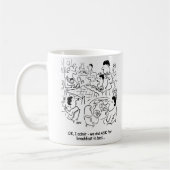 Misverstand over ontbijt in bed koffiemok (Links)