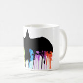 Mit dem Regenbogen Koffiemok (Voorkant rechts)