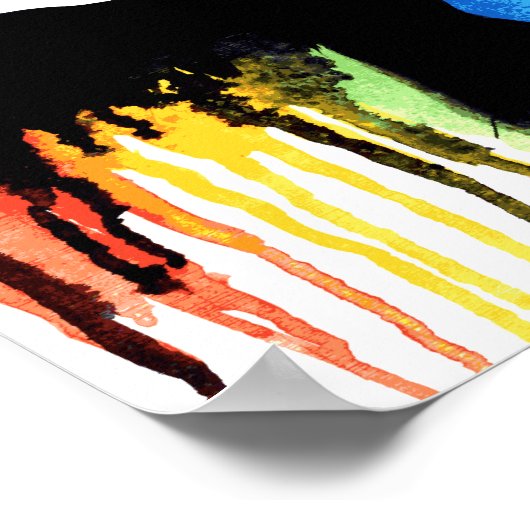 Mit dem Regenbogen Poster (Hoek)