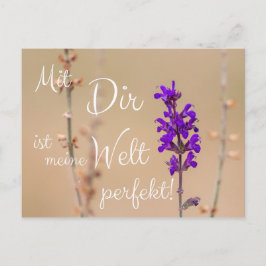 Mit Dir ist meine Welt perfekt! Briefkaart